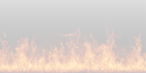 Intense streaks of fire blazing across transparent background. Perfect for energetic visuals, action scenes, or digital compositions. png