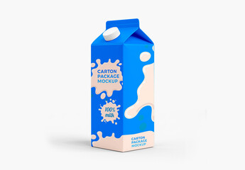 Milk Carton Mockup