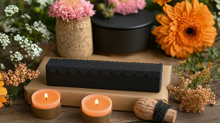 A rectangular gold sticker with delicate lace-like edges for an elegant gift box. --chaos 45 --ar 16:9 --stylize 650 --v 6.1 Job ID: f3e3ca74-1de1-46b4-a563-bce1041bb59e