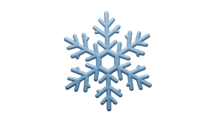 Intricate blue snowflake on black background for winter designs