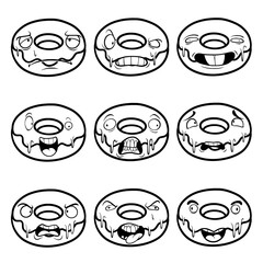 set of different kinds of food