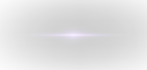 Dynamic horizontal violet light line PNG in fast motion and speed. Laser beam stripes with purple star flare, sun glow and sparks create futuristic energy. Ideal for sci-fi motion backgrounds.