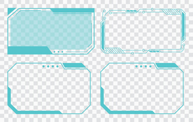 Futuristic UI Frames and Data Display Panels &ndash; High-Tech Interface Elements