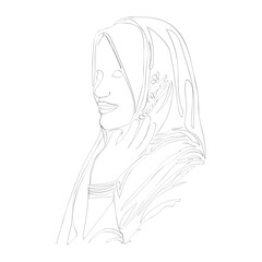 Silhouette of a Strong Woman Breaking Chains: Freedom Concept