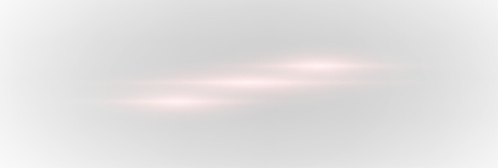 Dynamic horizontal purple light lines PNG with motion speed flow. Laser beam stripes, violet star flare, sun glow and sparks create powerful futuristic motion effect. Perfect for sci-fi design.