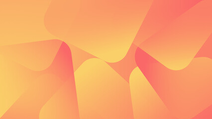 Vibrant orange and pink abstract background with geometric shapes. Smooth Abstract Gradient Background with Soft Flowing Shapes in Warm Yellow, Peach and Orange Tones.