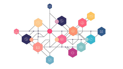 abstract colorful background with circles