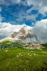 Tre cime di Lavaredo in Dolomites Mountains, Italy	