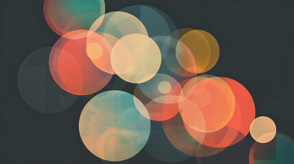 abstract background with colorful circles