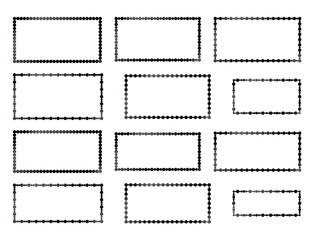 丸、長方形F1、19黒