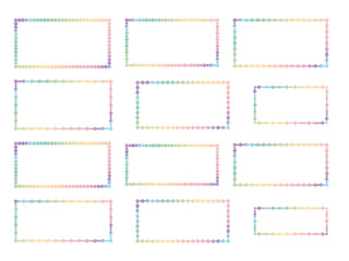 丸、長方形F1、20虹淡