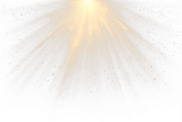 Celestial sparkle with radiant light rays PNG, ideal for glowing star designs, magical backgrounds, sparkling festive overlays, and radiant Christmas artwork