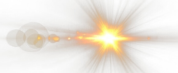 Flashing sunlight with sparkling halo PNG