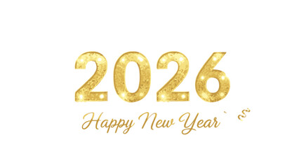 Happy New Year 2026 Gold Luxury 