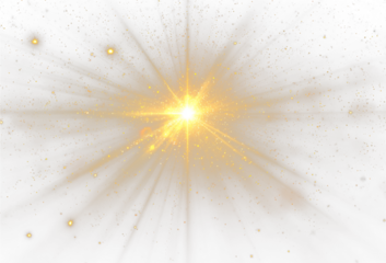 Star sparkle overlay with glowing lens and flare PNG suitable for cosmic digital art, magical star backgrounds, festive overlays, and sparkling motion graphics