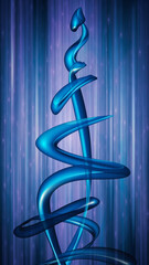 Abstract Blue Energy Flow