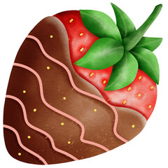 strawberry with chocolate Valentine day