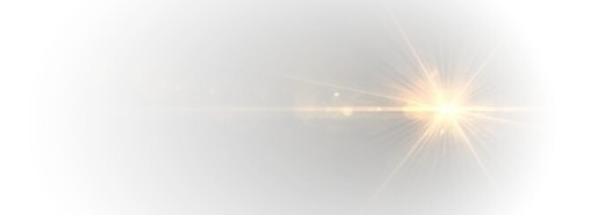 Star sparkle effect with radiant glow PNG