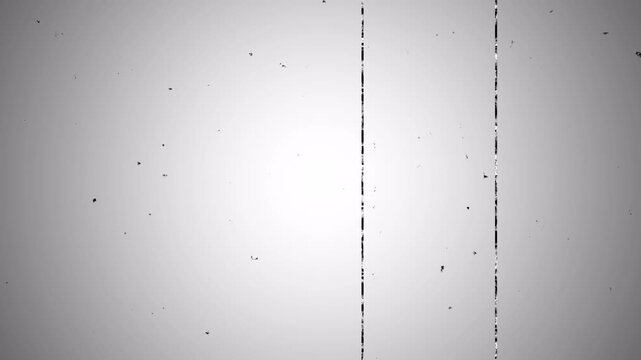 Original Super8 Film Leader Loop: Vintage Black and White Film Damage, Scratches, Dust, and Dirt Texture Overlay 4k video animation seamless loop