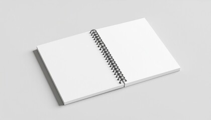 Vertical Blank Notebook Mockup Studio Portrait
