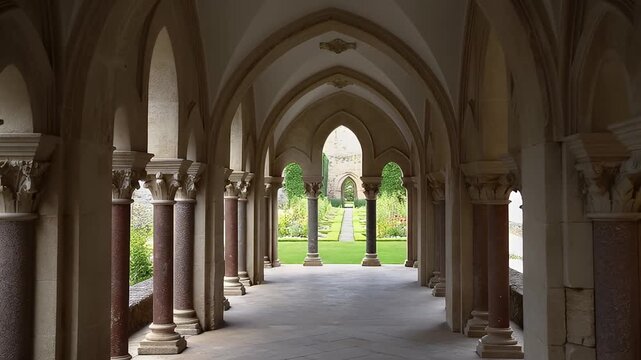 Cloister Echoes: Ancient Stillness