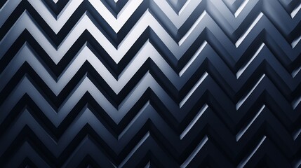 Textured zigzag pattern in shades of blue with dramatic lighting creating depth and contrast on a three-dimensional surface
