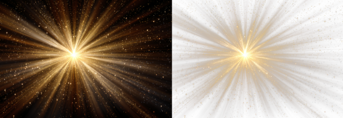 Shiny star with sparkling light burst PNG