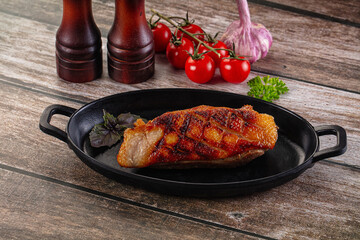Roasted duck breast fillet meat