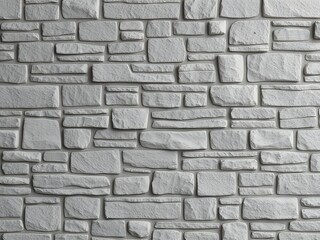Obraz premium Gray Stone Brick Wall Background Texture, Modern Architecture Design Element
