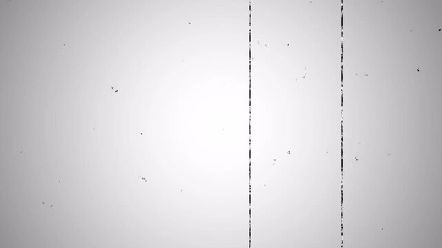 Super8 Film Leader Black White Overlay Effect Loop: Analog Noise, Dust, Scratches, and Flicker Vintage Retro Grunge Background 4k video animation seamless loop