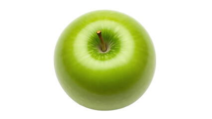 Isolated green apple, fresh fruit still life, healthy eating concept, food source, harvest