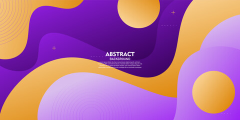 Bright and colorful abstract purple wave background. Flowing color design with shadows. Eps10 vector.