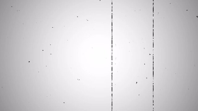 Super8 Film Leader Emulation Loopable Video Overlay with Dust Dirt Scratches and Static Flickering in Monochrome White Background 4k video animation seamless loop