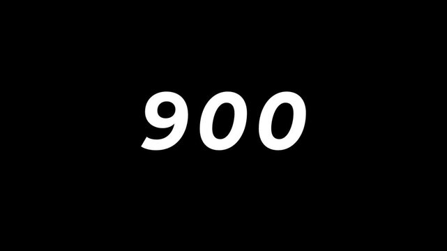 Digit counter from 0 to 900	