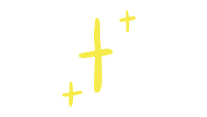 Fototapeta premium Magical Golden Sparkle and Starburst Elements: Celebration & Shine PNG Graphics