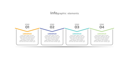 Vector infographic business template colorful design