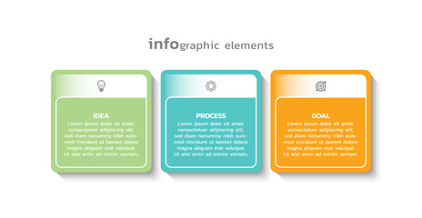 Vector infographic business template colorful design