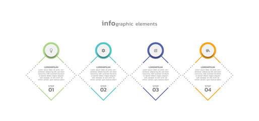 Vector infographic business template colorful design