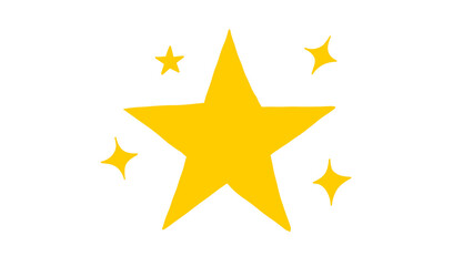 Fototapeta premium Magical Golden Sparkle and Starburst Elements: Celebration & Shine PNG Graphics