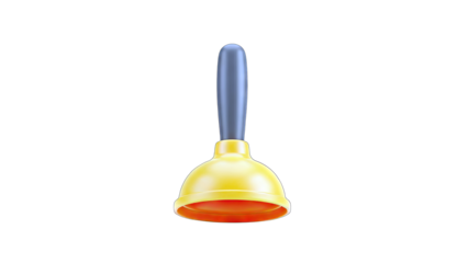 Plunger on White Background