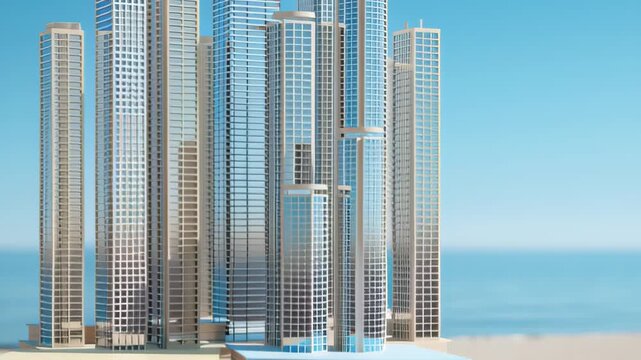 stack of books turning into skyscrapers, surreal minimal city knowledge metaphor