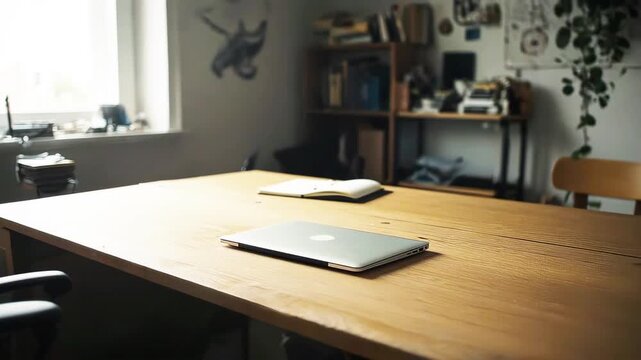 Timelapse of Messy Desk Being Cleaned and Organized into Minimalist Workspace for Productivity Concept 4k ,video 