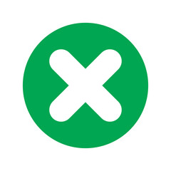 Cross button icon