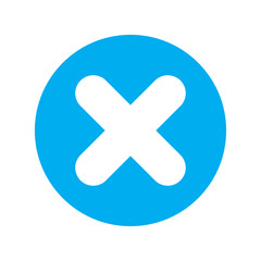 Cross button icon
