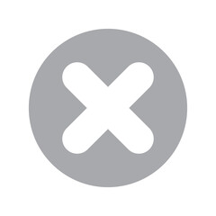 Obraz premium Cross button icon