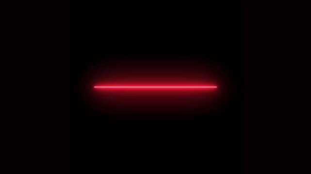 Emergency flashing lights night with neon line. blue color Police flashing light concept animation on dark background.
