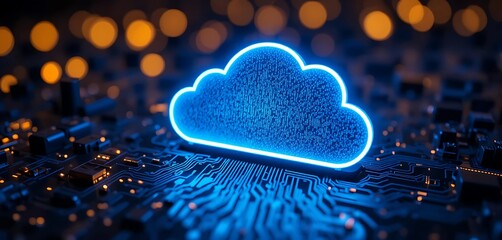 heart on blue background