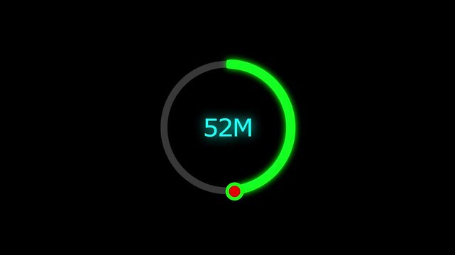 88 Meter Glowing line Letter Icon animation. Distance Counter Circular Meter Progress Animation. 88 Meter Glowing line Letter Icon animation. and creating a stunning 4k video.