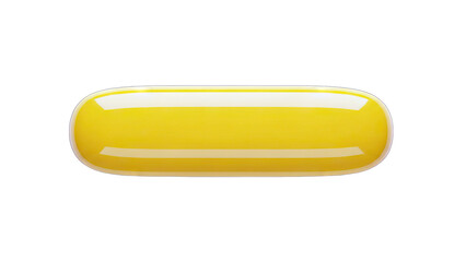 Yellow Capsule Isolated on White Background