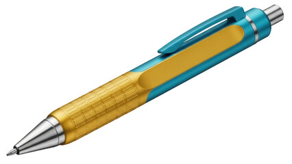 Isolated mechanical pencil for writing or drawing with intricate design, precision and detail